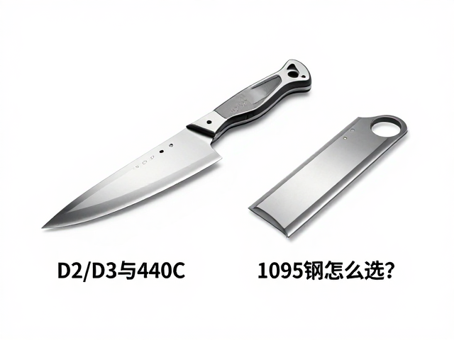 D2/D3与440C、1095钢怎么选?刀具钢材性能对比与选购指南