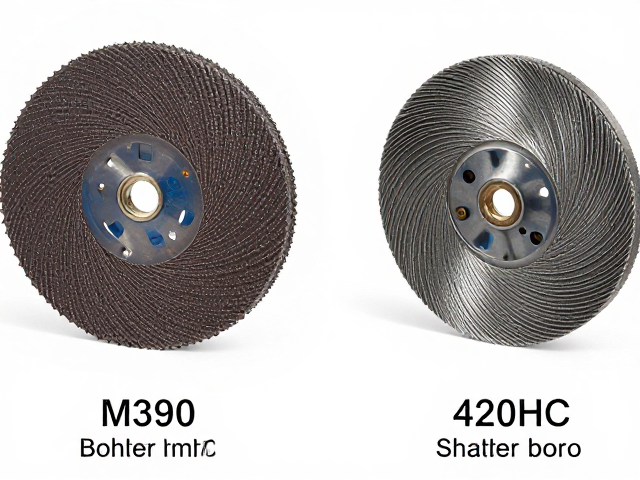 Bohler M390与420HC钢砂带打磨对比,锋利度与耐用性全解析