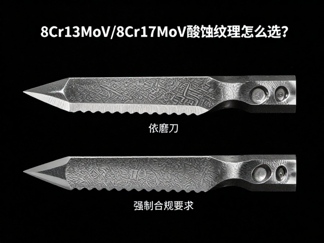 8Cr13MoV/8Cr17MoV刀具酸蚀纹理怎么选？依磨刀习惯定