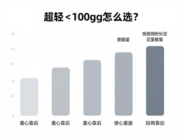 超轻<100g怎么选?重心靠后更跟手,按使用时长定重量
