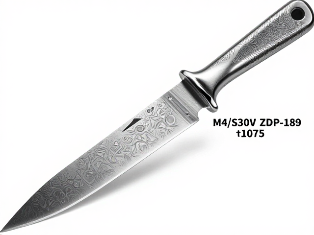 M4/S30V/ZDP-189粉末钢与1075钢对比，酸蚀纹理下的刀具性能解析