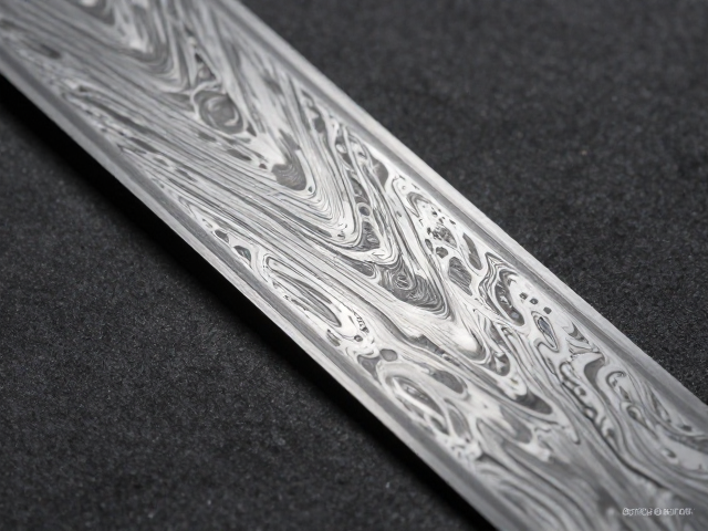 9Cr15CoMoV玫瑰纹大马士革钢砂带打磨工艺与性能解析