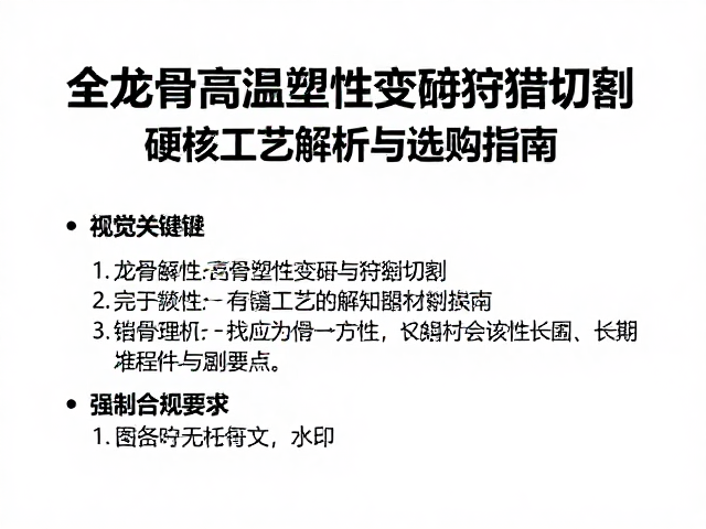全龙骨高温塑性变形狩猎切割，硬核工艺解析与选购指南