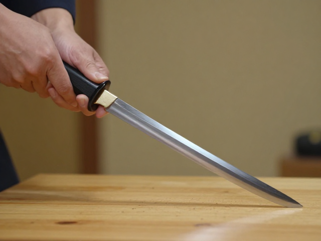 日本关东柳刃刀手工磨刀教程,极致锋利技巧分享