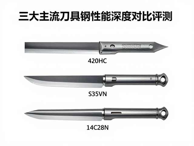 420HC、S35VN、14C28N钢材怎么选？三大主流刀具钢性能深度对比评测