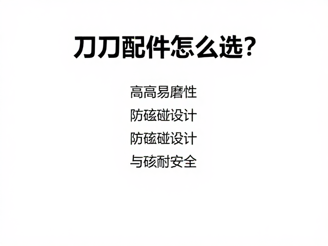 刀具配件怎么选?高易磨性,防磕碰设计,提升耐用度与安全性