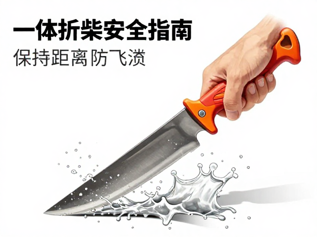 一体折刀劈柴安全指南，保持距离防飞溅，新手必看技巧