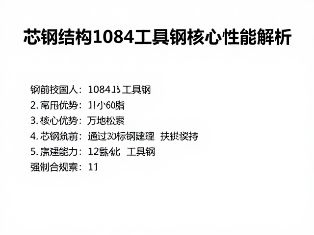 芯钢结构用1084工具钢,性能优势与选材指南