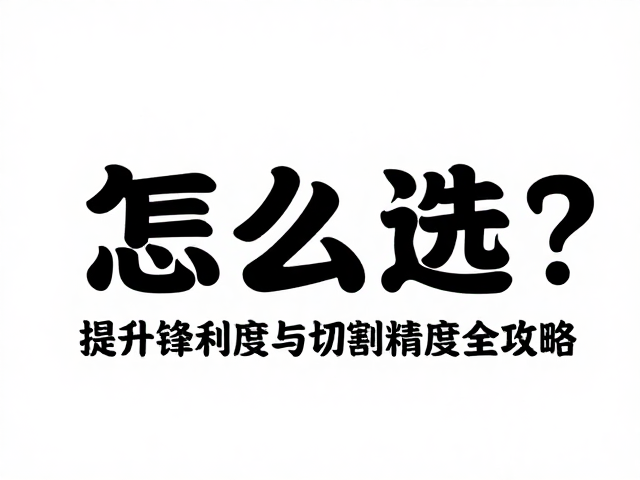 纸雕字刀具配件怎么选?提升锋利度与切割精度全攻略