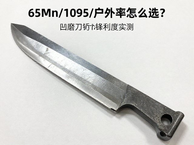 65Mn/1095/1084/5160钢材户外直刀怎么选？凹磨刃锋利度实测