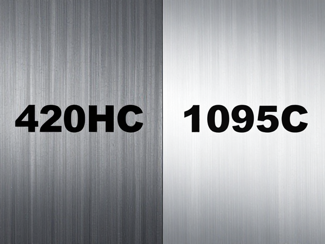 420HC与1095钢对比,石洗表面工艺怎么选?