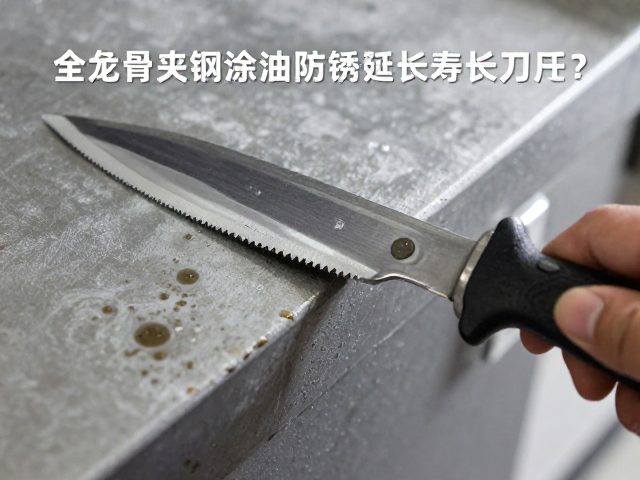 全龙骨夹钢复合钢刀具，如何通过定期涂油防锈延长寿命？