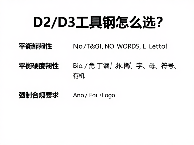 D2/D3工具钢怎么选？平衡硬度韧性，依预算精准选型
