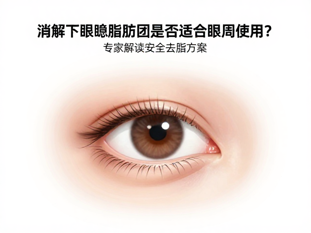 消解下眼睑脂肪团是否适合眼周使用？专家解读安全去脂方案