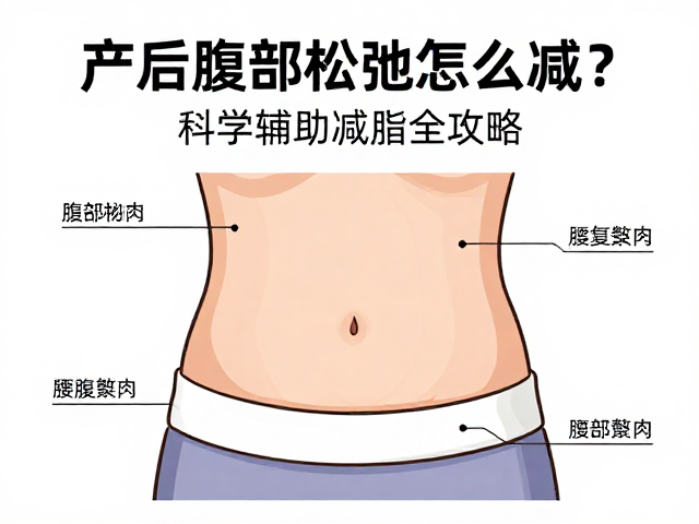 产后腹部松弛怎么减？收紧腰腹赘肉，科学辅助减脂全攻略