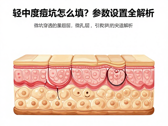 轻中度痘坑怎么填？微孔穿透表皮层参数设置全解析