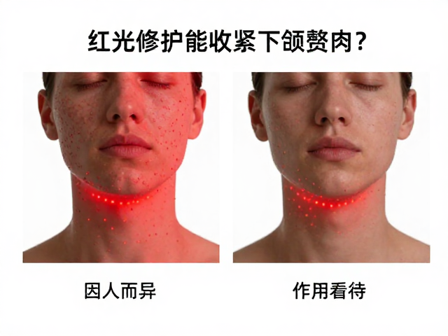 红光修护模式能收紧下颌赘肉吗？效果因人而异需理性看待