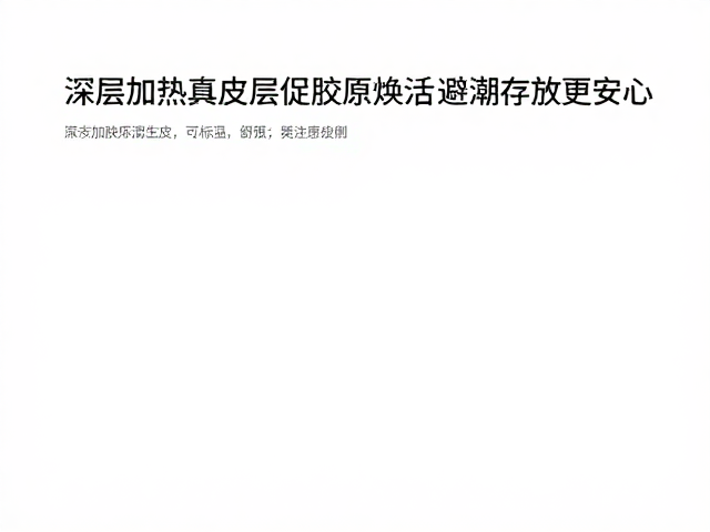 胶原焕活与肌肤质感提升