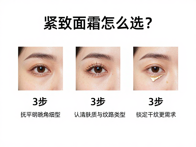 紧致面霜怎么选？3步抚平眼角细纹，淡化干纹更年轻