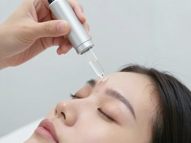 高压纳米渗透技术，额头护理玻尿酸精华如何深层补水？