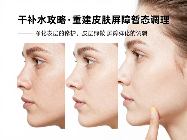 干皮补水攻略，净化表层肌肤，重建皮肤屏障暂态调理