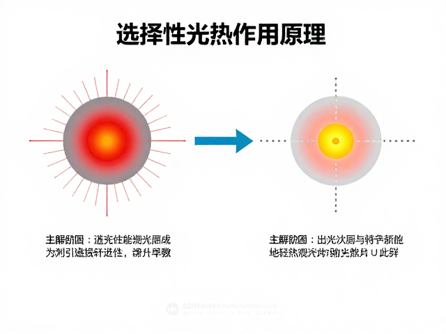 选择性光热作用原理，出光次数与轻量化设计如何提升激光疗效