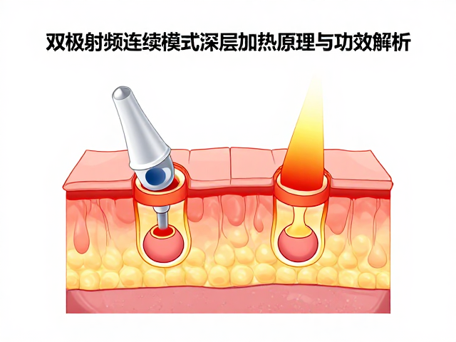 双极射频连续模式深层加热皮下组织原理与功效解析