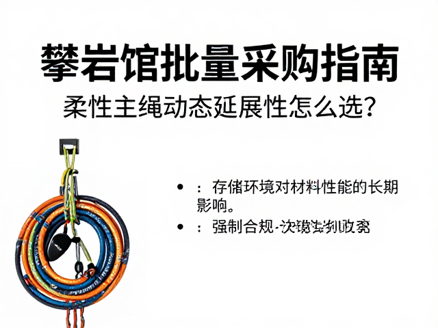 攀岩馆批量采购指南，柔性主绳动态延展性怎么选？
