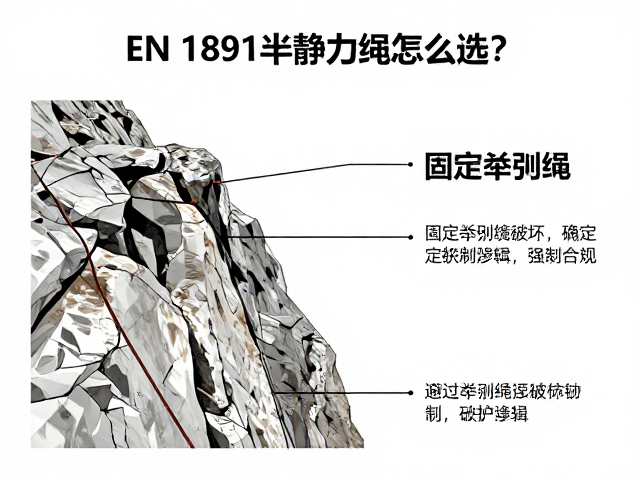 EN 1891半静力绳怎么选？固定牵引绳避开锋利岩角指南
