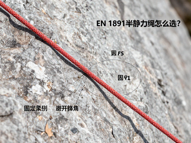 EN 1891半静力绳怎么选？固定牵引绳避开锋利岩角指南