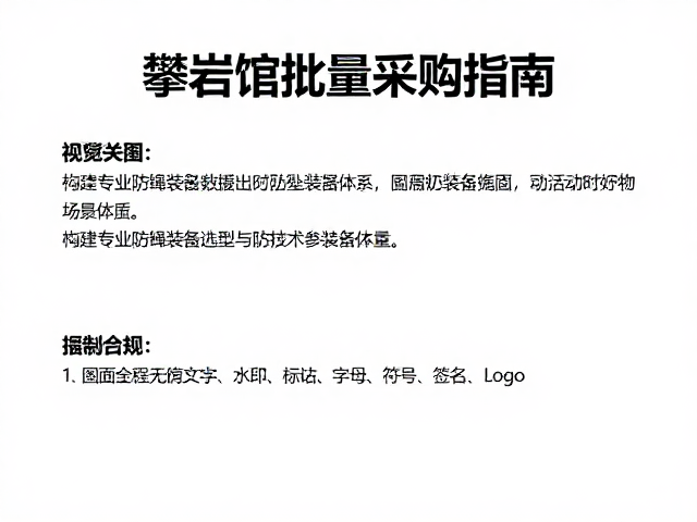 攀岩馆批量采购指南，构建专业绳索救援与防坠装置体系