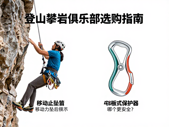 登山攀岩俱乐部选购指南，移动止坠器与板式保护器哪个更安全？