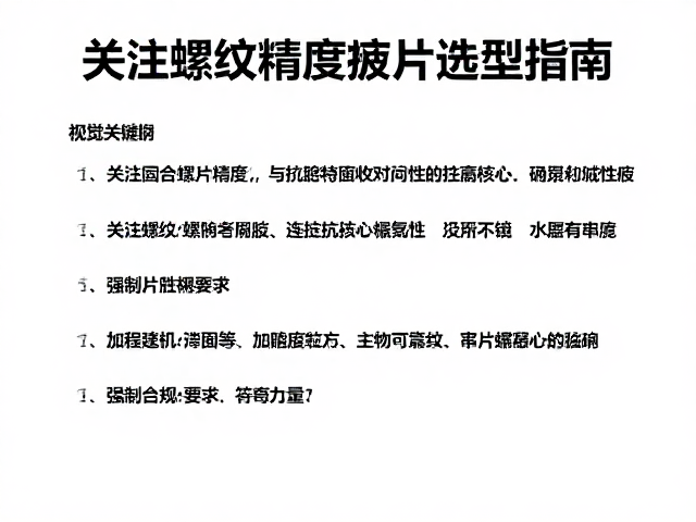 关注螺纹精度与抗疲劳性能,固定挂片选型指南