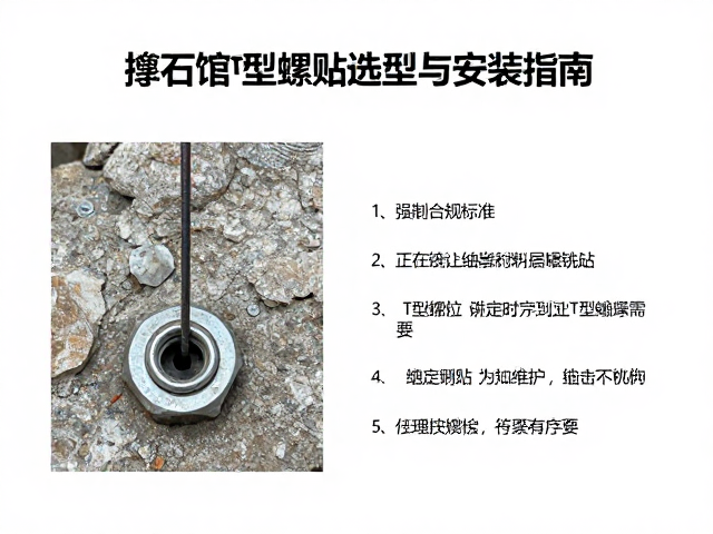 抱石馆施工标准,岩壁锚点镀锌T型螺母选型与安装指南