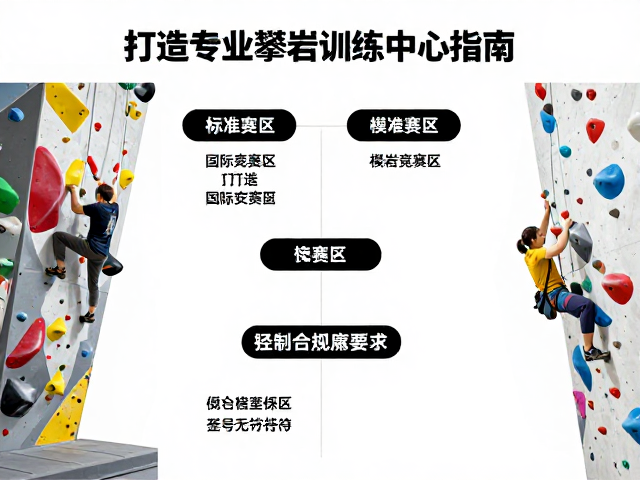 标准化竞赛区,模块化攀岩墙,抱石赛区,打造专业攀岩训练中心指南