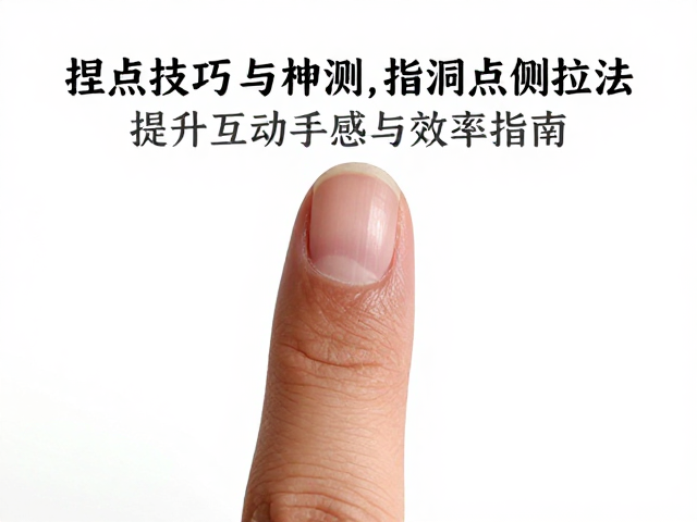 捏点技巧与指洞点侧拉法，提升互动手感与效率指南