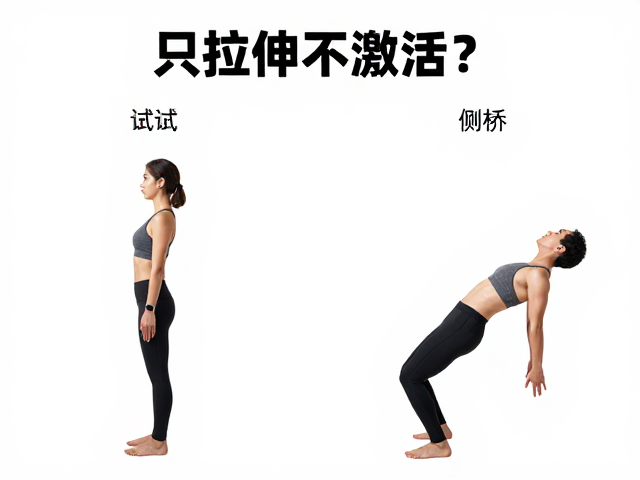 只拉伸不激活？试试侧桥激活关节，告别无效锻炼