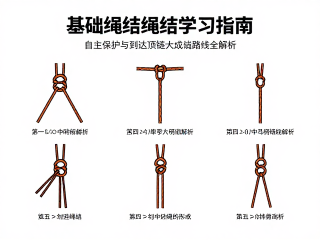 基础绳结学习指南,自主保护与到达顶链完成路线全解析