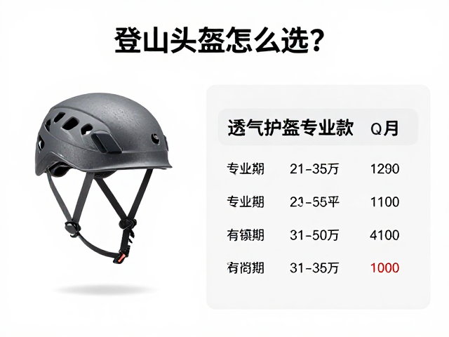 登山攀岩通用头盔怎么选？透气护盔专业款数百至千元推荐