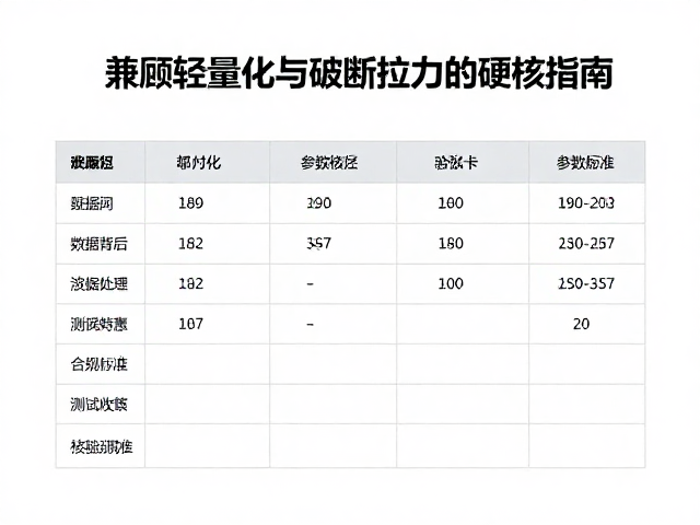细径稳定绳缆怎么选？兼顾轻量化与破断拉力的硬核指南