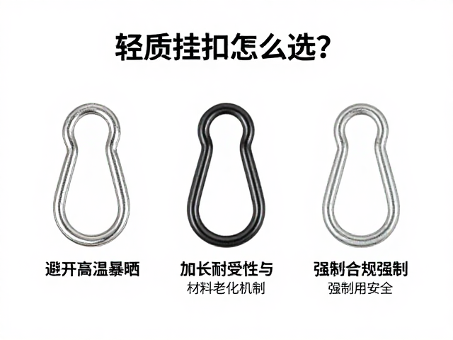 轻质挂扣怎么选？避开高温暴晒，加长快挂更耐用安全