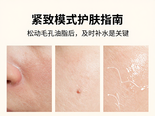 紧致模式护肤指南，松动毛孔油脂后，及时补水是关键