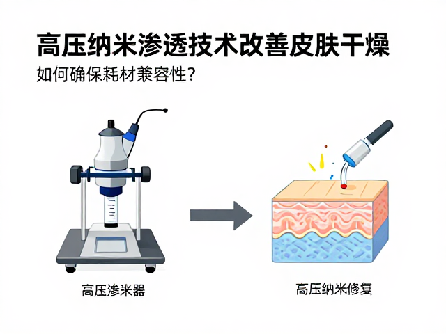 高压纳米渗透技术改善皮肤干燥，如何确保耗材兼容性？