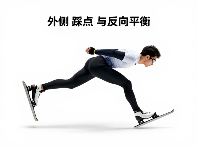 短距发力技巧,外侧刃踩点与反向平衡,提升滑行效率