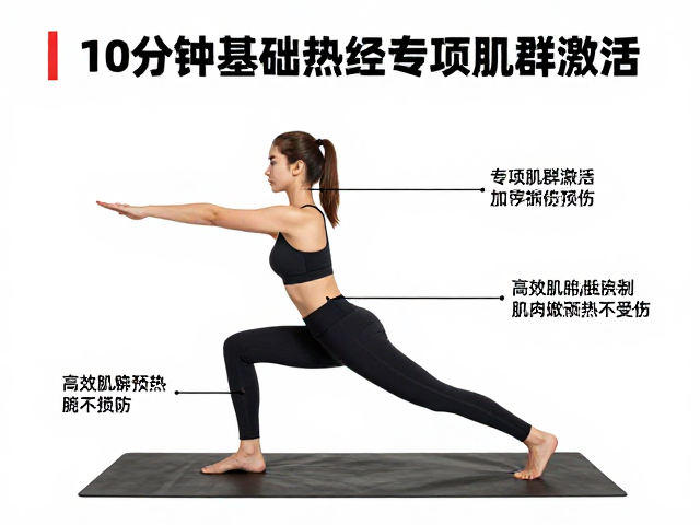 10分钟基础热身,专项肌群激活,高效肌肉预热不受伤