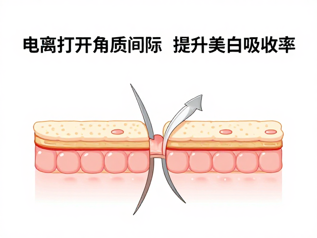 电离打开角质间隙的微观机制