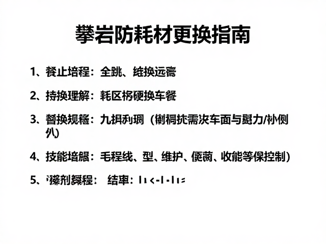 海边攀岩设备防盐雾，耗材更换指南与专业维护培训