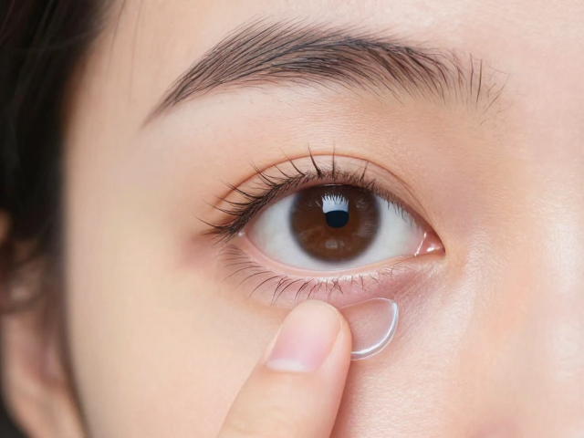 摘隐形眼镜避开眼球瞳孔！若出现不适立即停止，保护眼睛健康