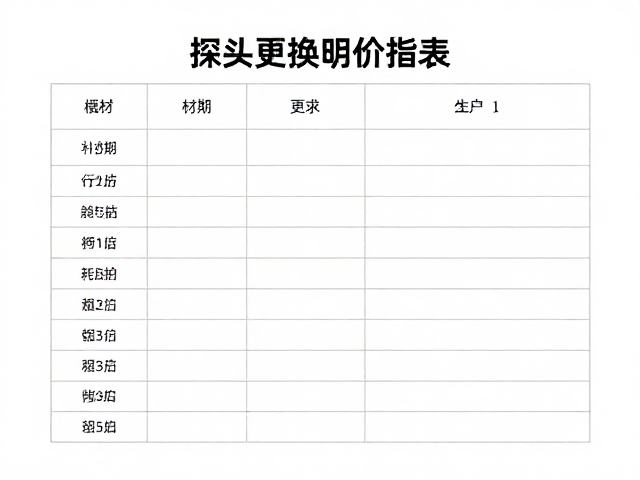 耗材更换记录：建立可追溯的使用档案