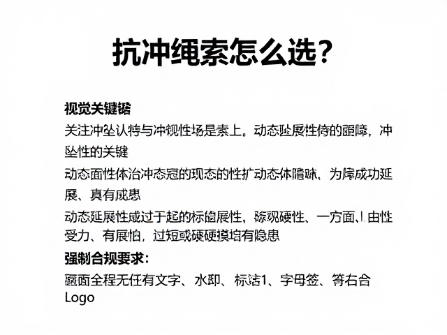 抗冲绳索怎么选？关注认证与冲坠次数，动态延展性是关键